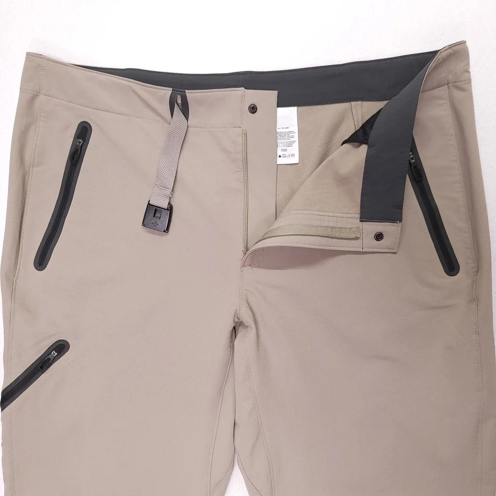 Columbia Titanium Mens 40x32 Hiking Pants Tan‎ Beige Belted Technical Outdoor